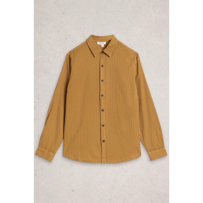 White Stuff Stripe Twill Shirt Light Tan Taglia: M | Camicie Casual Outlet | Uomo
