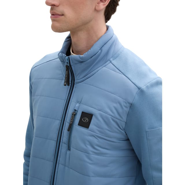 Tom Tailor - Sweatvest - Heren - M - Blauw - Katoen - 1045947