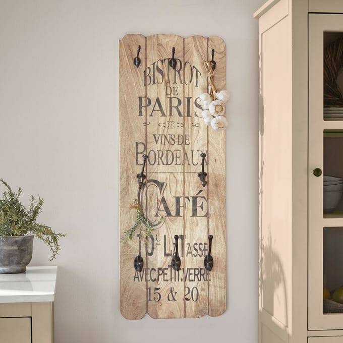 LOBERON Bord met haken Frélomane bruin