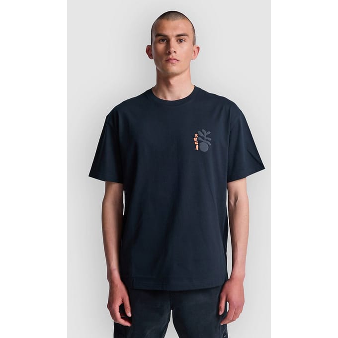 RVCA Cut Out T-Shirt zwart