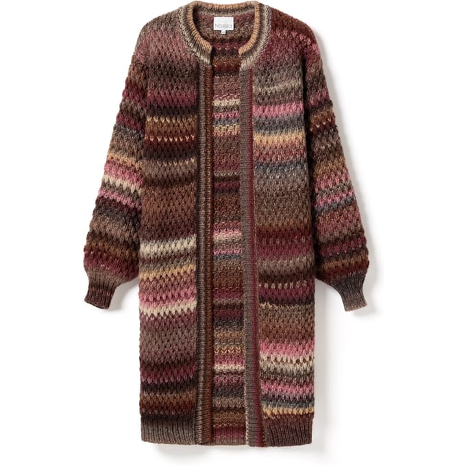 Gio gebreide cardigan in veelkleurig