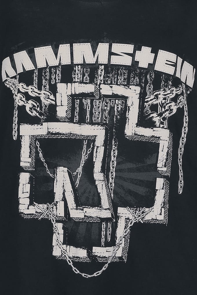 Rammstein Top - In Ketten - S - voor Vrouwen - zwart