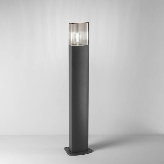 INTEC Tuinpadverlichting DARK, antraciet/rookgrijs, roestvrij staal, sensor
