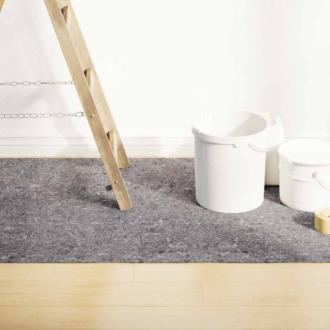 vidaXL - Antislip - schildersvlies - 10 - m - 280 - g/m² - grijs
