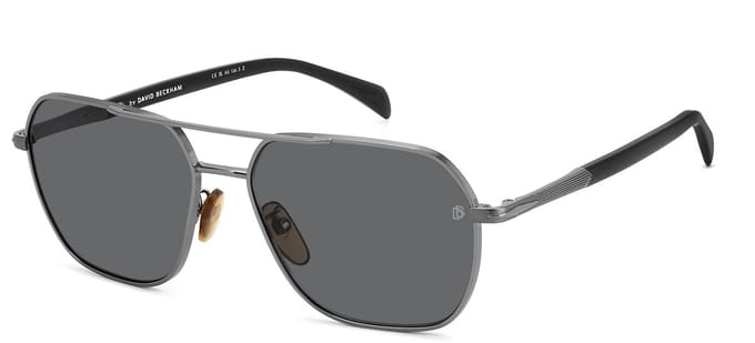 David Beckham DB 1128/G/S RUTHENIUM/GREY POLARIZED 59/16/145 Herrenbrillen Zonnebrillen