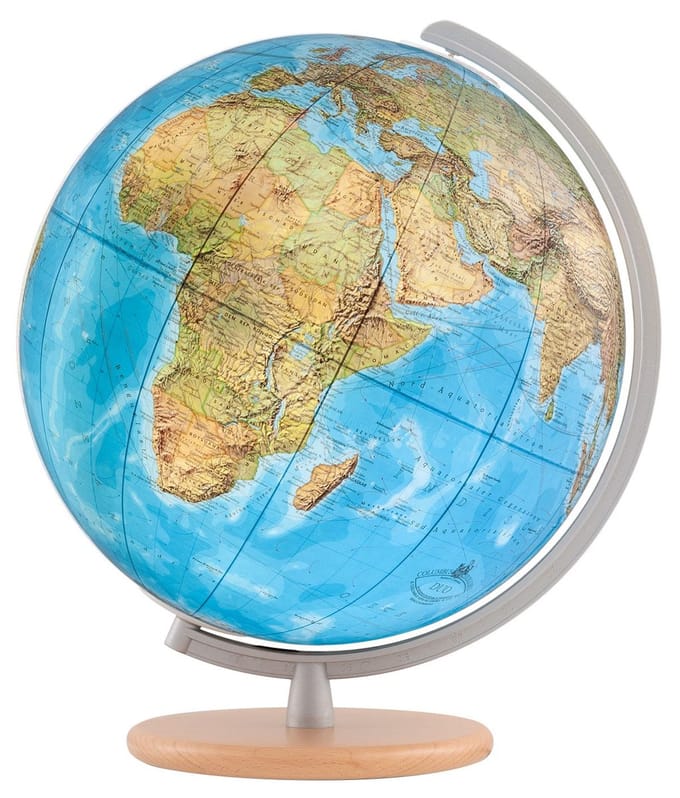 Tafel Globe met verlichting 30 Cm rond
