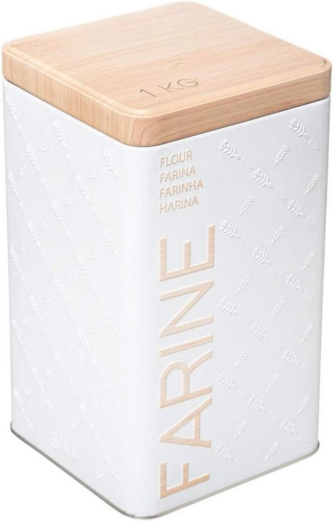 Multi-functionele Kist Nature Scandi Metaal Wit 1 Kg