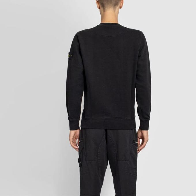 Tops Unisexes à Logo Patch Crew Black Stone Island 731563020-V0029 M black