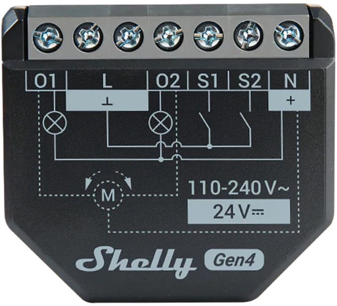 2PM Gen4 Besturingsapparaat Bluetooth, WiFi, ZigBee Shelly