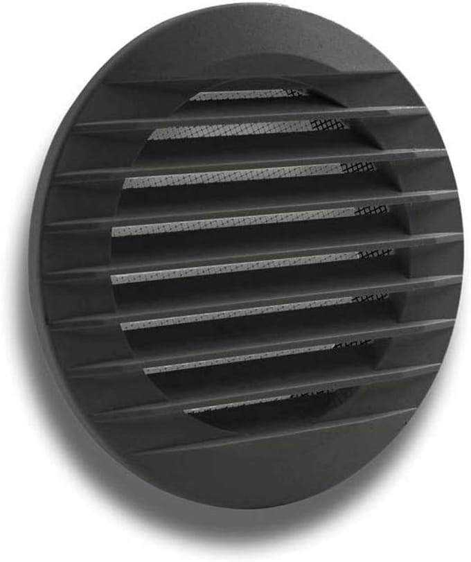 Rond Ventilator Rooster met Flens Antraciet Ø 150 mm