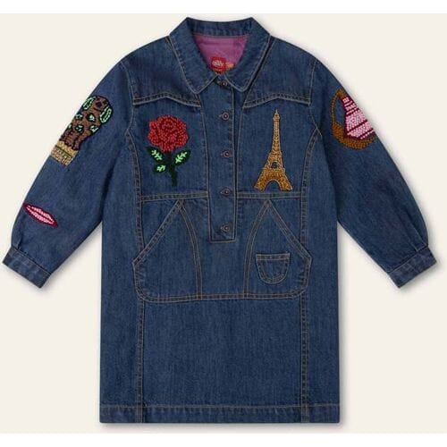 Oilily Deveraux Jurk- maat152/12yr Ultramarine