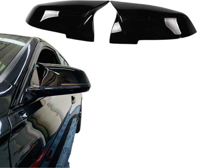 Spiegelkappen compatibel met BMW 1, 2, 3 en 4 Serie Mirror Caps Glans Zwart
