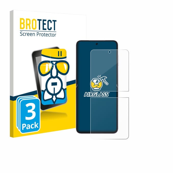 Screenprotector 3 Stuks voor Honor Magic V Flip 2 Beschermglas transparant