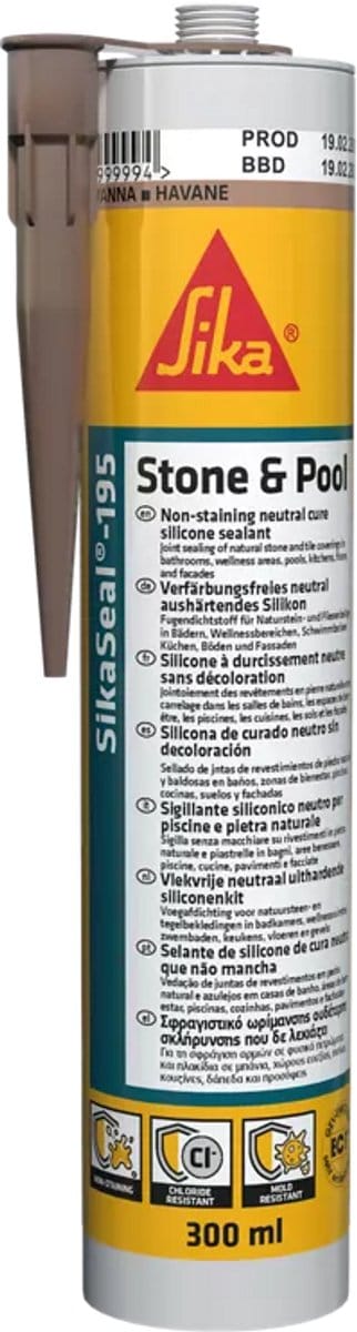 Sika Sikaseal-195 Stone & Pool 300 ml Transparant