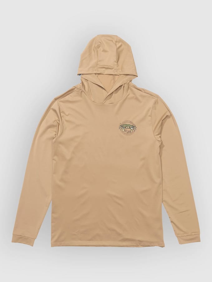 Salty Crew Jimmy Hooded Sunshirt Longsleeve Lycra bruin