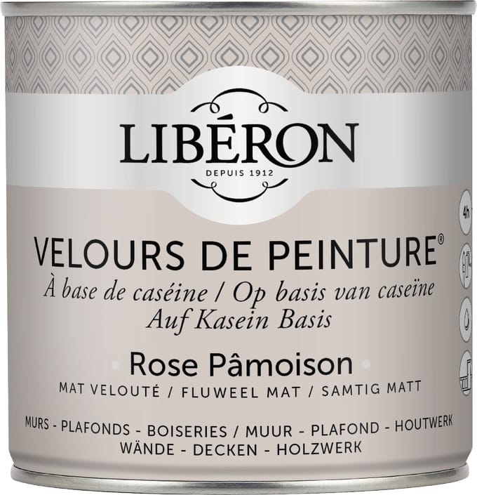 Liberon Velours De Peinture Muurverf - Mat - Rose Pamoison - 0,125l