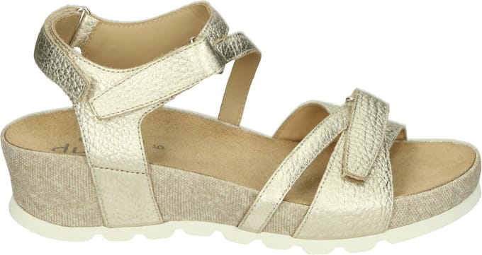 Durea - 7421 G - Sandalen met hak - Kleur: Metallics - Maat: 39