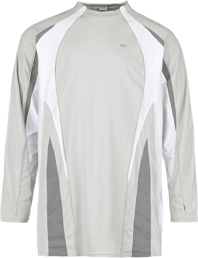 Fila Shirt met lange mouwen - S1 LONGSLEEVE - S tot L - oud wit-grijs