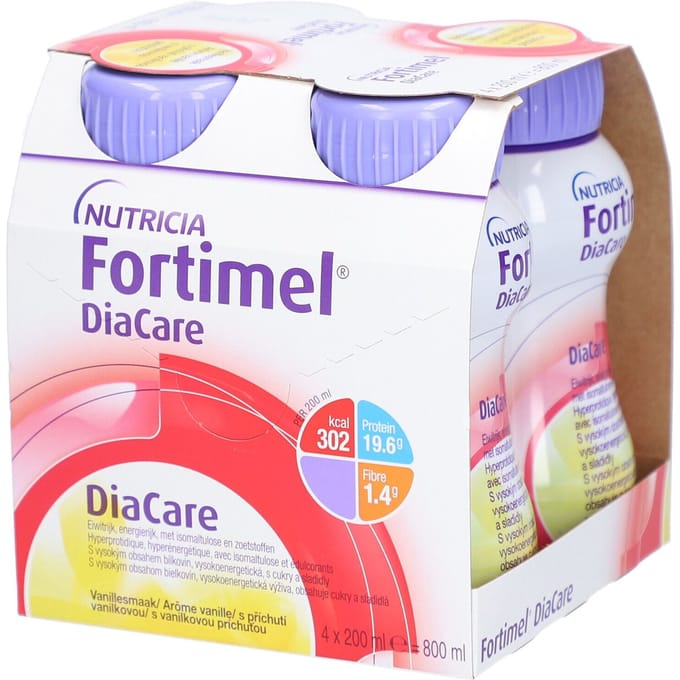 Fortimel DiaCare Vanille 4x200 Vloeistof