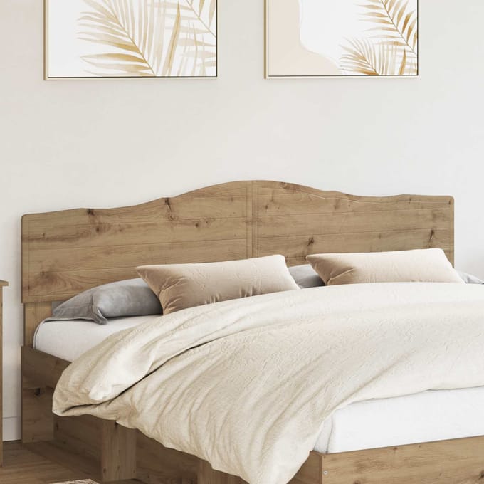 vidaXL Hoofdbord Artisan Eiken Bewerkt hout