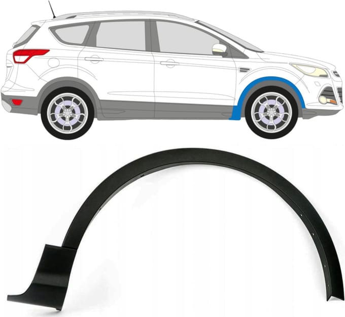Spatbord sierlijst wielkast voor Ford Kuga 2013-2020 / Rechts