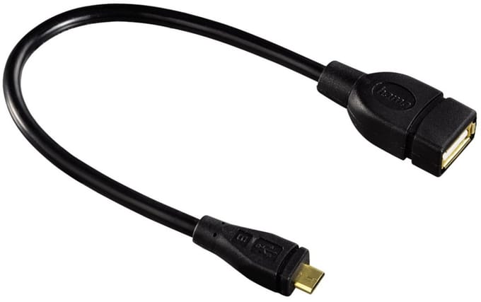 Hama USB 2.0 Adapter Cable, micro B-plug - A-socket