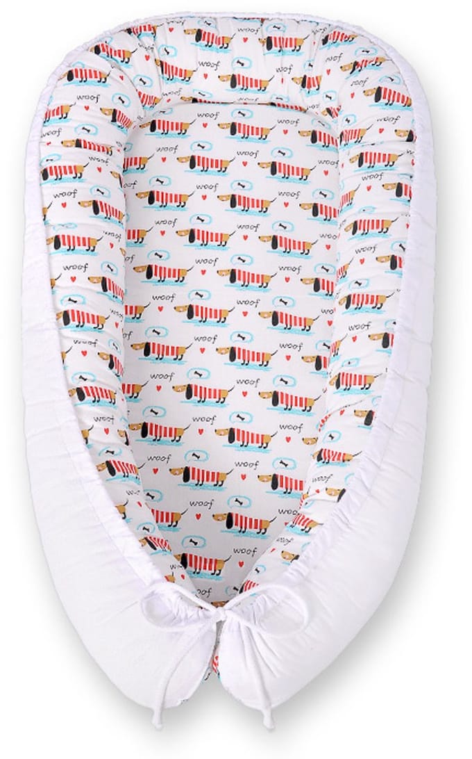 Babynest dubbelzijdig Premium Cocoon voor baby's BOBONO-hondjes