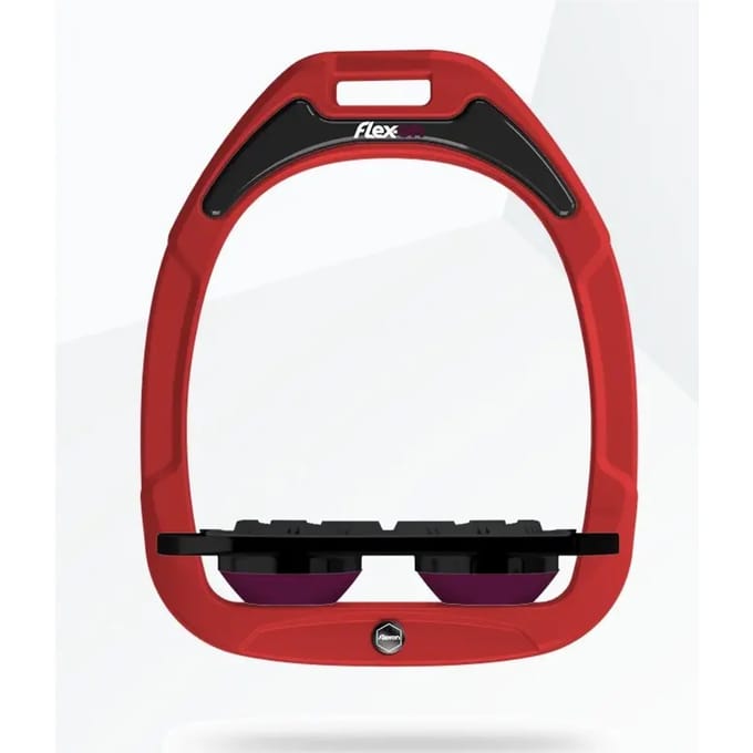 Platte Grip Beugels Rood/Zwart/Pruim Flex-On Green Composite