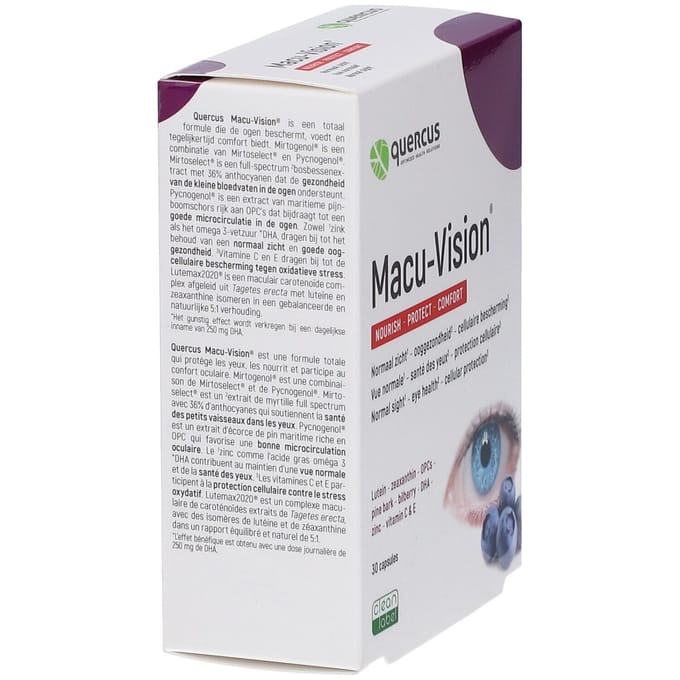 Quercus Macu-Vision® Nourish - Protect Comfort 30 Harde capsules