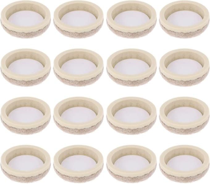 Stoelpootbeschermers - Viltjes - Vloeren Beschermen - Antislip - 3 Sets - Beige