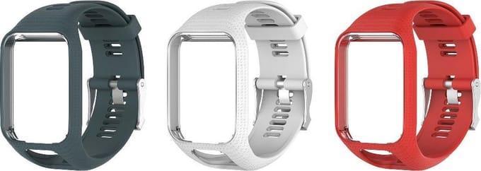 KELERINO. Siliconen bandjes geschikt voor TomTom Runner/Spark modellen - 3-pack