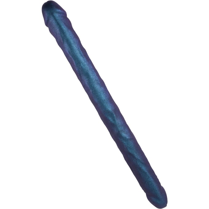 Strap-On-Me - Realistische Dubbele Dildo - Paars Metallic