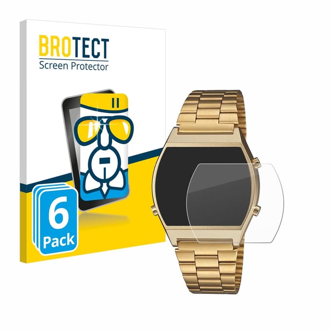 Screenprotector 6 Stuks voor Casio Retro B640WB Beschermglas transparant