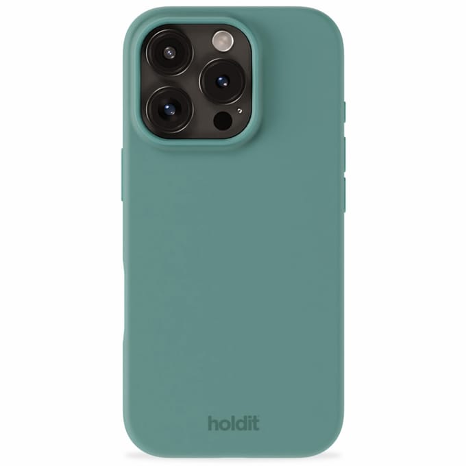 Holdit Silicone Case geschikt voor Apple iPhone 16 Pro - Moss Green