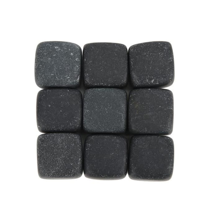 Whiskystenen Set - GOTOTOP - Basalt - Opbergzak - Snelle Koeling - Grijze Kleur