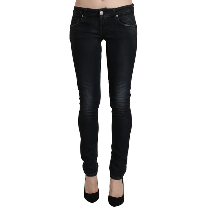 Acht Skinny Jeans Donkere Was