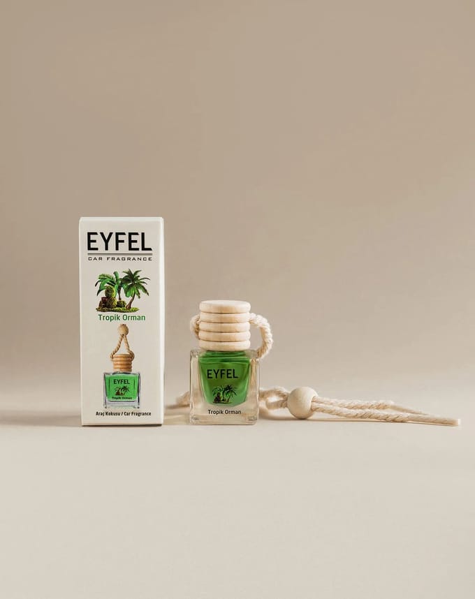 EYFEL - CAR FRAGRANCE- CAR - TROPICAL FOREST - 10ML - 3 STUKS