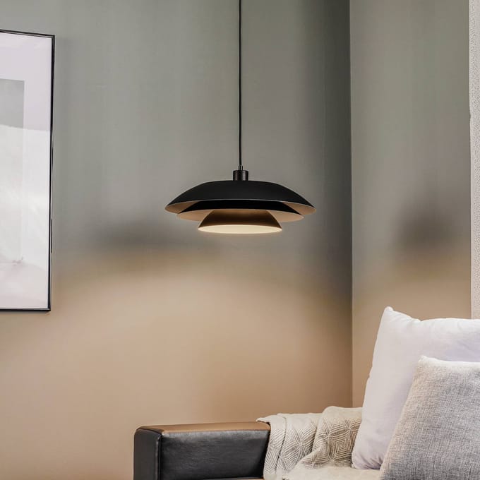 Dyberg Larsen Hanglamp Dl45 Led 45 X 13 Cm E27 60w Zwart