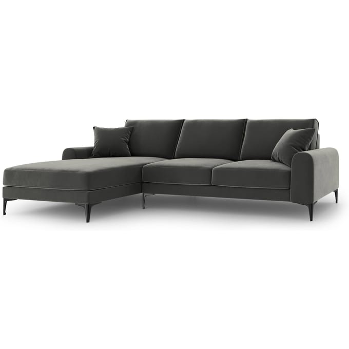 4.5-zitshoekbank Madara links velvet | Mazzini Sofas