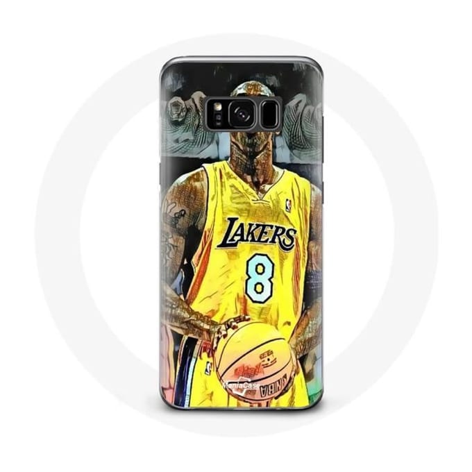 Coque pour Samsung Galaxy S8 Kobe Bryant Dunk lakers 8 NBA Noir