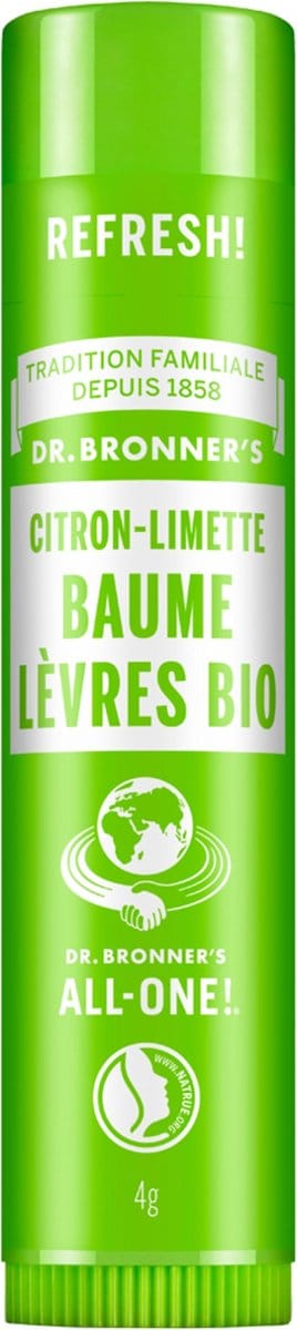 Dr Bronner's Biologische Lippenbalsem 4 g (Geur : Citroen)