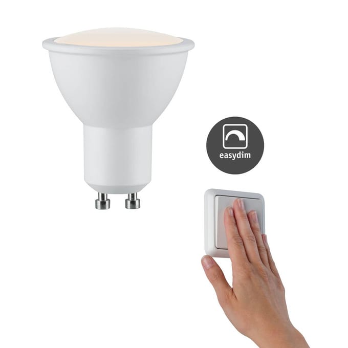 Standaard 230 V Easy Dim LED-reflector GU10 460lm 5,5W 2700K dimbaar Wit