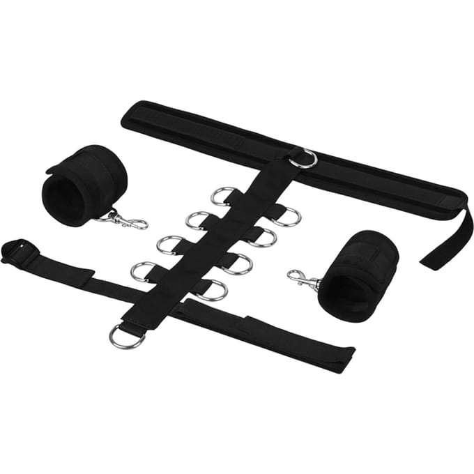 Rimba - Bondage collar Met Boeien - Zwart