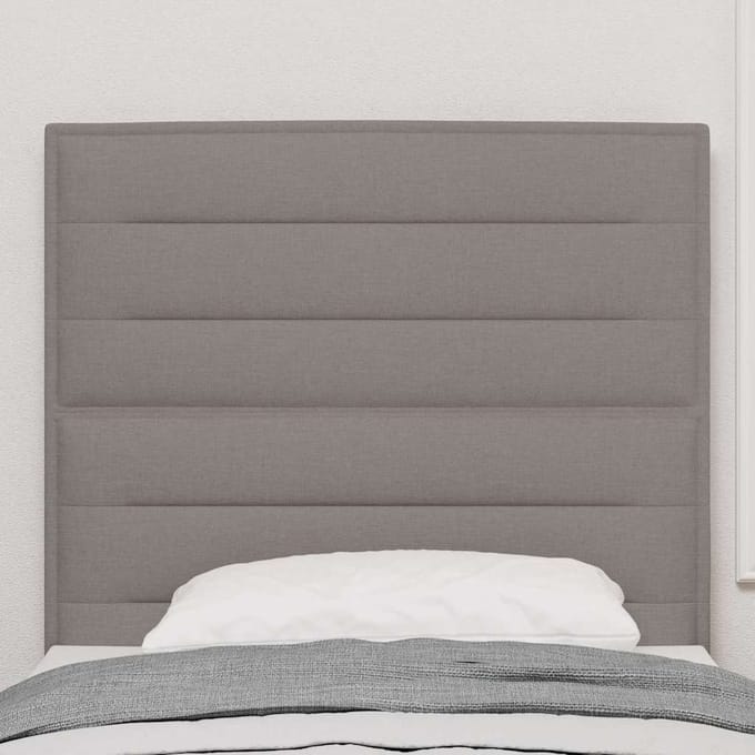 vidaXL - Hoofdbord - Taupe - Stof