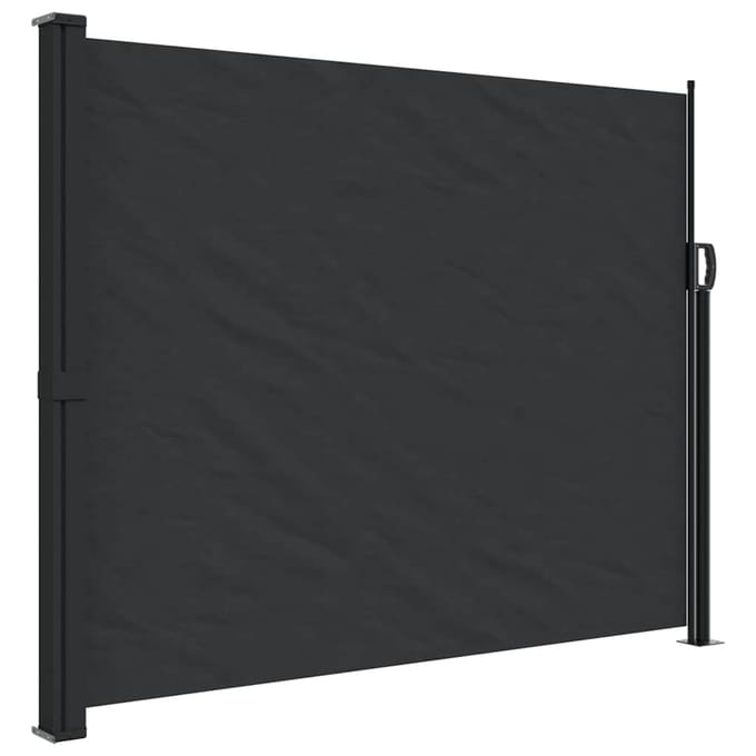 vidaXL - Windscherm - uittrekbaar - 160x500 - cm - zwart