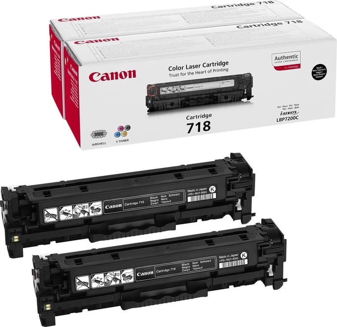 Canon 718 Duopack zwart (Origineel)