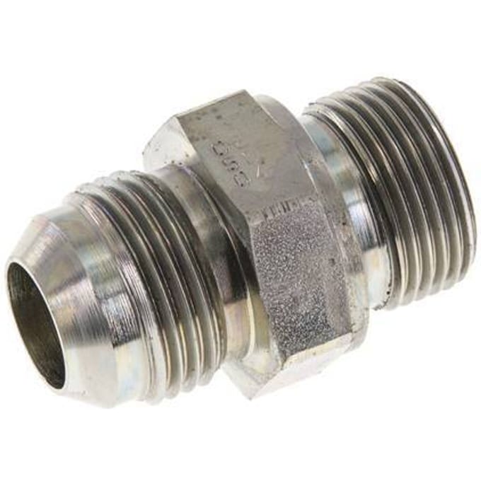 JIC  Dubbele Nippel G3/4'' X UN 1-1/16''-12 Staal NBR 210bar