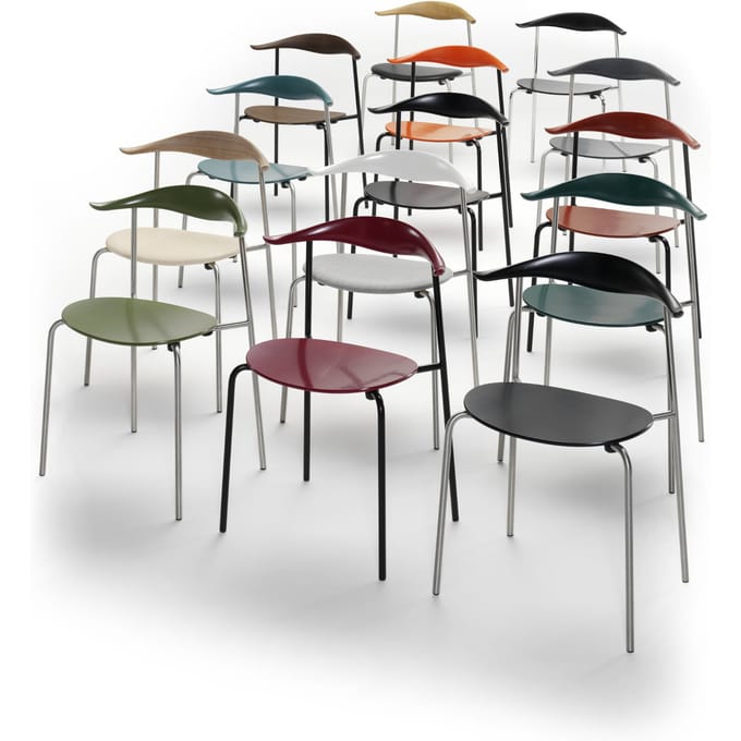 Carl Hansen & Søn - CH88 T stoel - Frame roestvrij staal - eiken geolied - Roestvrij staal - bruin