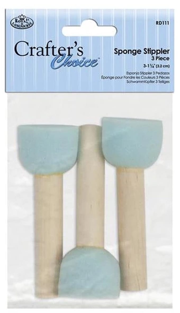 R&L Medium Sponge Stippler Set 1 1/4 (3.2 cm) - 3 Pack