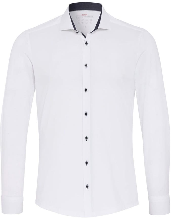 Pure Shirt Wit - Maat 41 - Heren - Overhemden Formeel